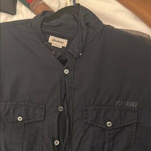 Zadig & Voltaire Black Lightweight Shirt Jacket